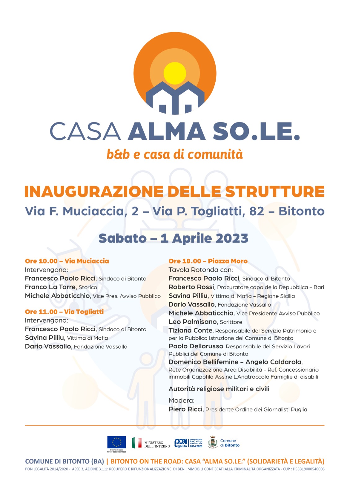 Inaugurazione delle strutture Casa Alma So.Le. Inaugurazione delle strutture Casa Alma So.Le.